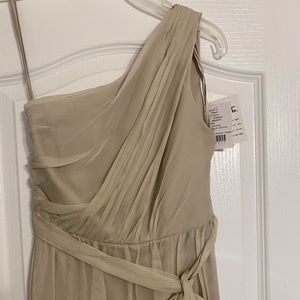 Amsale New Champagne Bridesmaid Dress